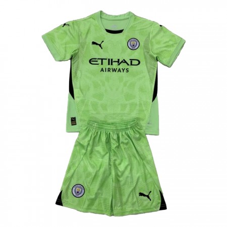 Camiseta de fútbol Manchester City Portero Niño 2024-25 Camiseta de fútbol Manchester City Portero Niño 2024-25